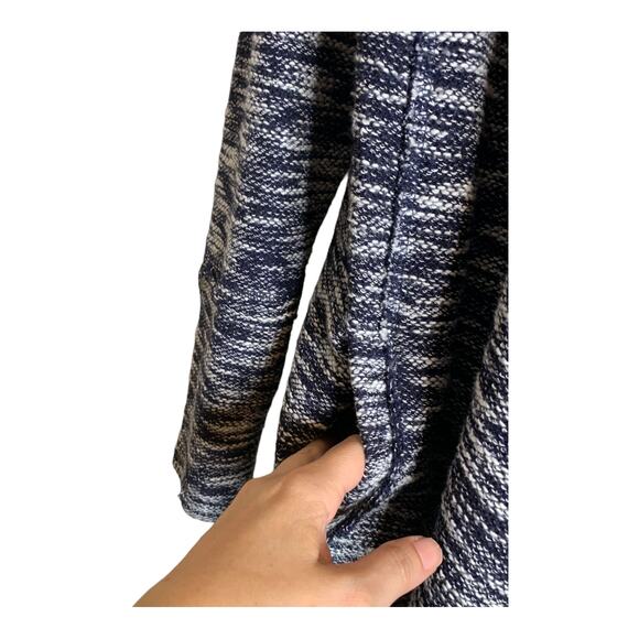 Caslon marbled black long sleeves open front cardigan size M - Picture 8 of 10